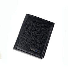 Load image into Gallery viewer, Smart Wallet Men Cowhide Leather Bifold Wallet Anti Lost Wallet Tracking Wallet Genuine Leather Tracker Wallet Men Card Holder